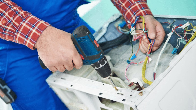 Kula Çetintaş Çetintaş çamaşır makinesi kart tamiri – Su almama arızası orijinal parça ile giderildi. - Teknik servis örneği