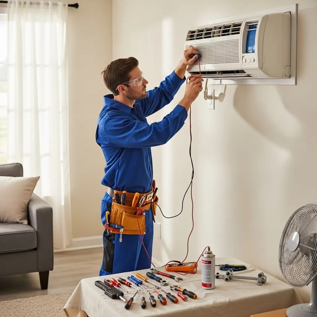 Kula Çetintaş Çetintaş klima gaz dolumu ve bakım – Enerji verimliliği artırıldı. - Teknik servis örneği